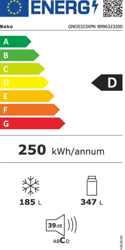 BEKO Side-by-Side Kühl-/Gefrierkombination