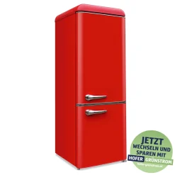 CEEM Kühl- / Gefrierkombination BFR 210 Rot