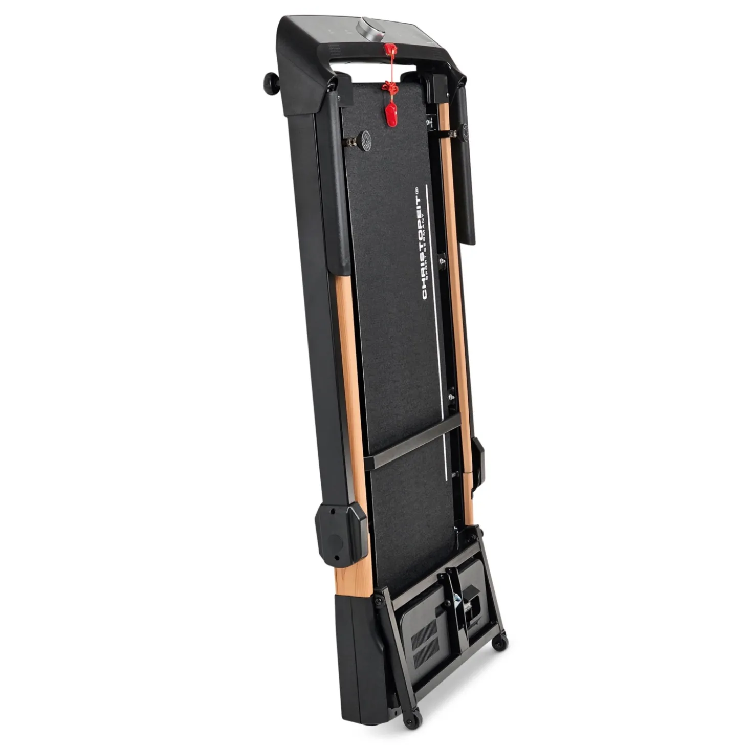 CHRISTOPEIT Laufband 2 in 1 Holzoptik