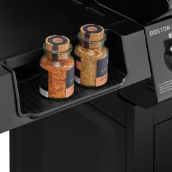 ENDERS Gasgrill Boston Black Pro 4 SIKR Turbo inkl. Wetterschutzhülle