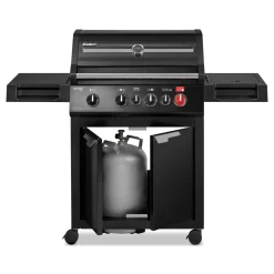 ENDERS Gasgrill Boston Black Pro 4 SIKR Turbo inkl. Wetterschutzhülle