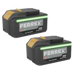 FERREX 4.0 Ah Akku-Set 20 V, Doppelpkg.