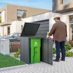 GFP Mülltonnenbox aus Stahl