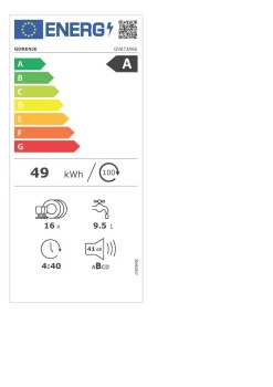 GORENJE Geschirrspüler vollintegrierbar