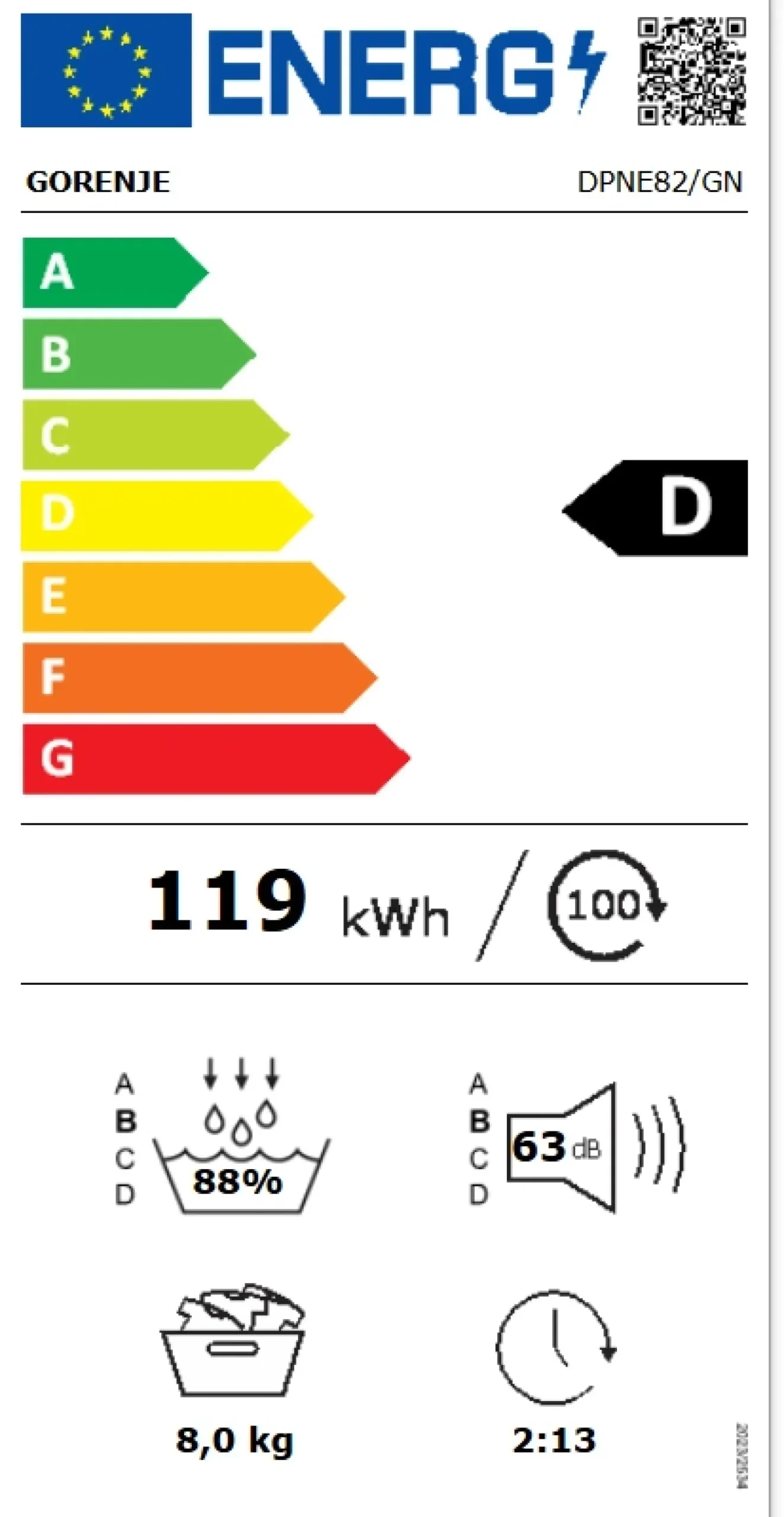 GORENJE Wärmepumpentrockner