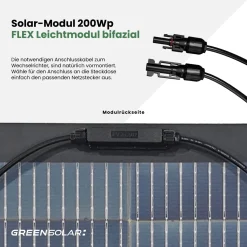 GREEN SOLAR Balkonkraftwerk Flex 400/400