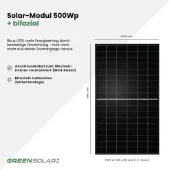GREEN SOLAR Mini-PV-Anlage 3.000 W mit 2,67 kWh Anker Solix 3 Speicher