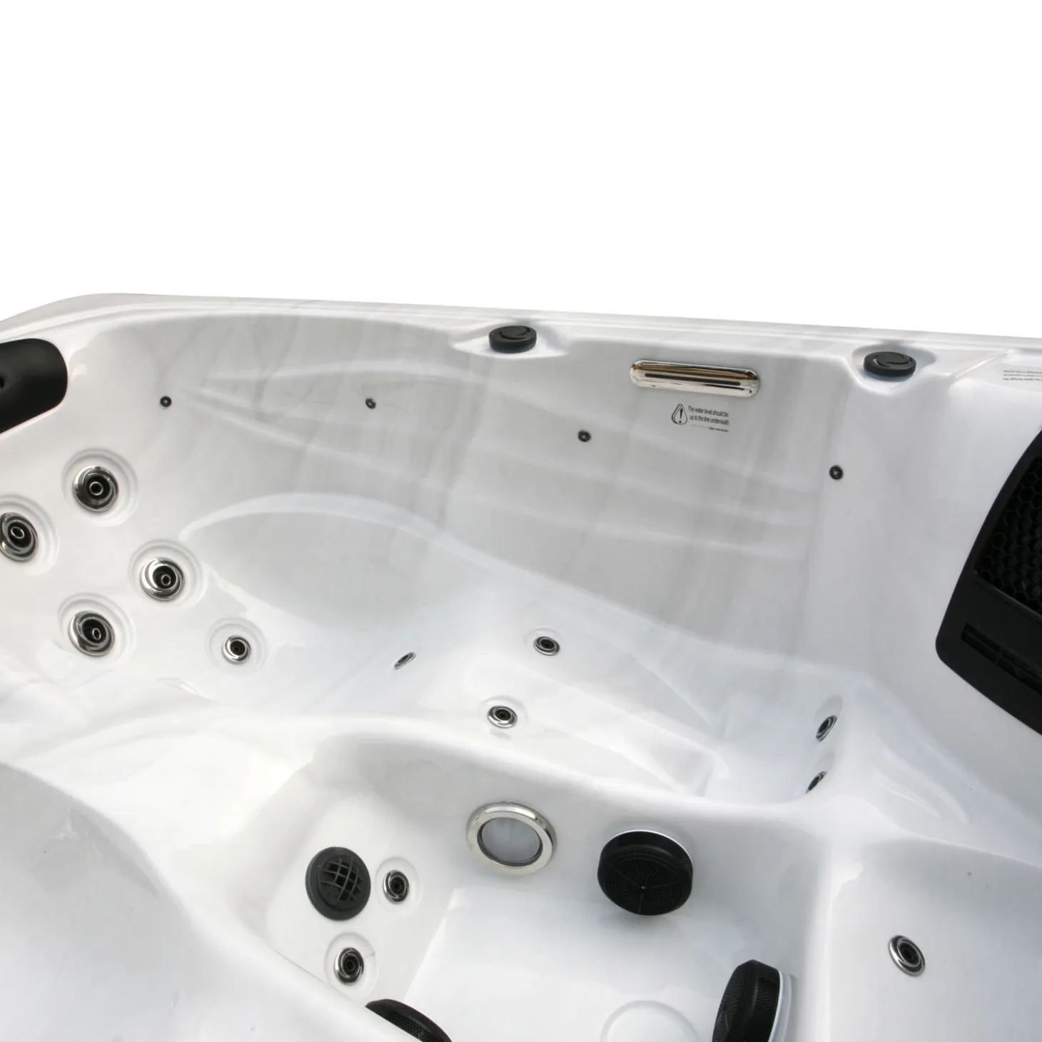 HOME DELUXE Outdoor Whirlpool White Marble Deluxe