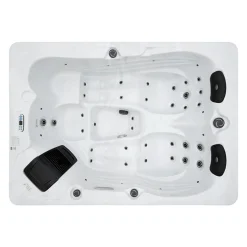 HOME DELUXE Outdoor Whirlpool White Marble Deluxe