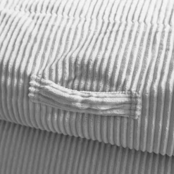 HOME DELUXE Sitzsack COZY inkl. Hocker, hellgrau