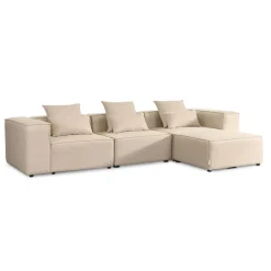 HOME DELUXE Sofa Verona - L, beige
