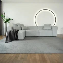 HOME DELUXE Sofa Verona - L, hellgrau