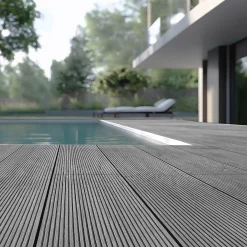 HOME DELUXE Terrassendielen SAMANA hellgrau 10m²