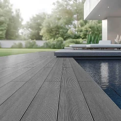 HOME DELUXE Terrassendielen SAMANA hellgrau 10m²