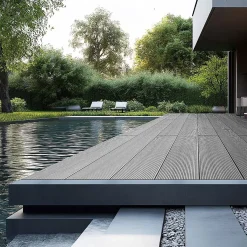 HOME DELUXE Terrassendielen SAMANA hellgrau 10m²