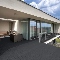 HOME DELUXE Terrassendielen anthrazit 10m²