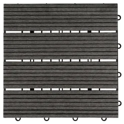 HOME DELUXE WPC Klickfliesen BAVARO Anthrazit 3 m²