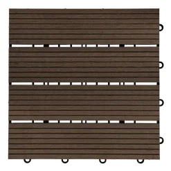 HOME DELUXE WPC Klickfliesen BAVARO Dunkelbraun 3 m²