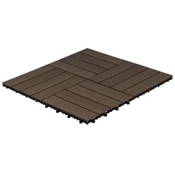 HOME DELUXE WPC Klickfliesen BAVARO Dunkelbraun 3 m²
