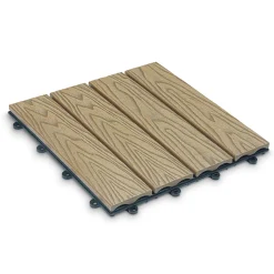 HOME DELUXE WPC Klickfliesen BAVARO Premium Teak 5 m²