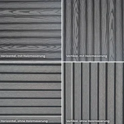HOME DELUXE WPC Sichtschutzzaun Schrägelement Callado