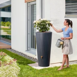 2in1 DECOR Regenspeicher graphite