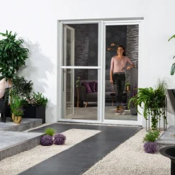 Insektenschutz-Alu-Schiebetür COMFORT, Weiß