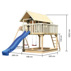 Karibu Stelzenhaus Fidel terragrau