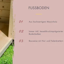 Karibu Würfelsaunahaus Louisa inkl. Ofen 9 kW integr. Strg mit Dacheindeckung