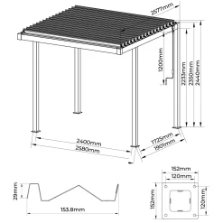 Lamelle fix eco 93 cm 3er Set
