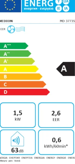 MEDION LIFE P502 Smarte Camping-Klimaanlage (MD 37735)