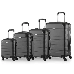 MONZANA Hartschalenkofferset Essential, 4-teilig, Schwarz