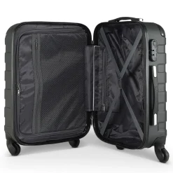 MONZANA Hartschalenkofferset Essential, 4-teilig, Schwarz