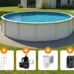 POOL STAR Stahlwandpool Set Nuovo de Luxe II