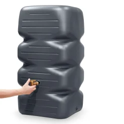Regentonne Komplett-Set 340 Liter graphite grey