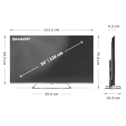 SHARP 50” (126 cm) 4K UHD QLED Mini Led 50JP7265E Google TV™