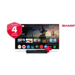 SHARP 65” (164 cm) 4K UHD QLED Mini Led 65JP7265E Google TV™ inkl. Soundbar HT-SB700