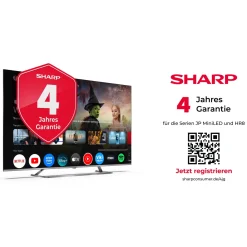 SHARP 75” (189 cm) 4K UHD QLED Mini Led 75JP7265E Google TV™ inkl. Soundbar HT-SB700