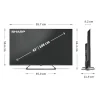 SHARP 43“ (108cm) 4K Ultra HD QLED Google TV™