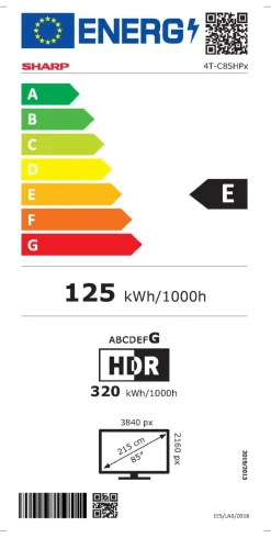 SHARP 85" (216cm) 4K Ultra-HD QLED Google TV™