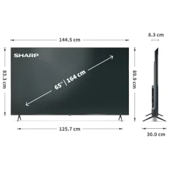 SHARP 65“ (164cm) 4K Ultra HD QLED Smart TV